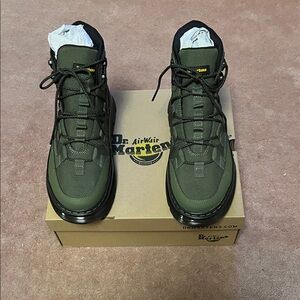 Dr. Martens Men's Olive Lace-Up Boots